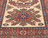 12 Feet Beige Kazak Afghan Hand Knotted Wool Runner Rug